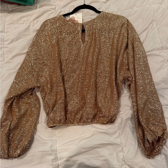 Show Me Your MuMu good times gold confetti top NWT - Picture 7 of 7